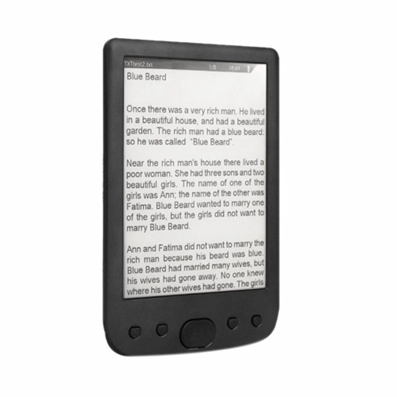 BK-6025 6 Zoll E-book-reader 800x600 Auflösung E-Tinte Bildschirm Glare-Freies mit USB Kabel PU abdeckung Gebaut-In Licht 4GB Speicher Storag: Default Title