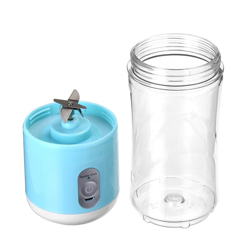 400ML 6 Blades Multifunctional Portable USB Rechargeable Blenders Electric Maker Bottle Cup Fruit Juicer Smoothie Mixing Machine