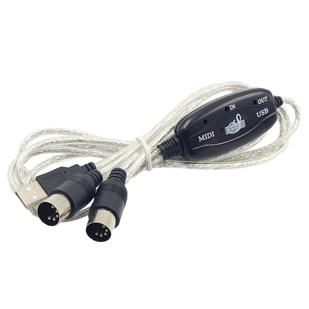 Draagbare In-Out Midi Naar Usb Kabel Pc Naar Muziek Instrumenten Connector 6.56ft
