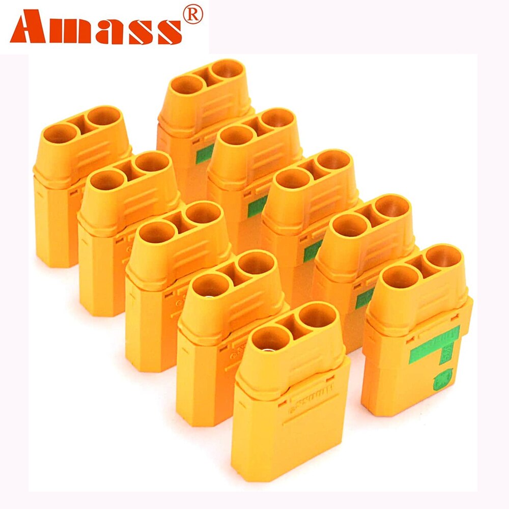 YOUME 10PCS XT90S anti spark connector 5 Pairs Amass XT90-S coonector Anti-Spark Male Female Adapter for Car Lipo Battery