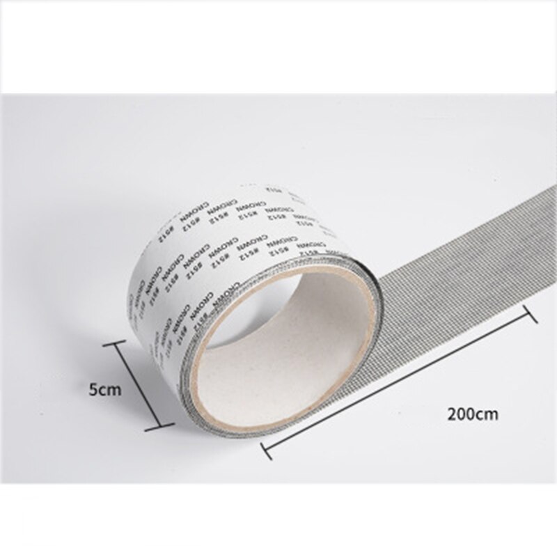 1 rull 5*200cm anti-insekt forkjølelse insekt myggnetting dørvindu nett netting reparasjonstape super fastsette mesh netting ødelagte skrog verktøy