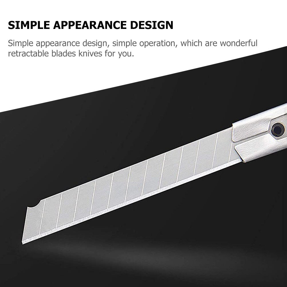 5pcs Small Retractable Utility Cutters Cardboard Cutters Safety Box Cutters