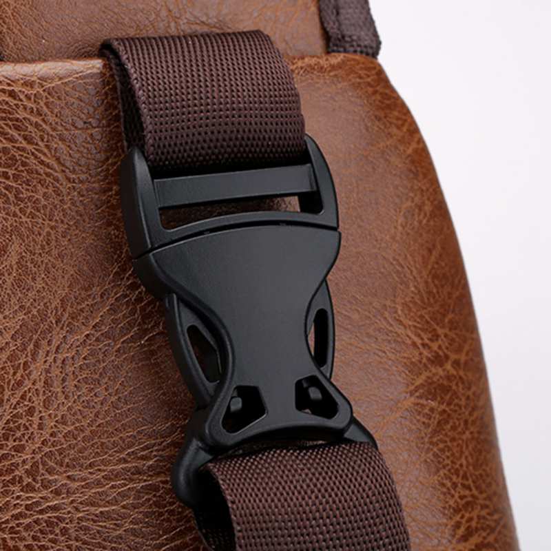 Ljl-mini usb-interface veel ruimte heren casual tas outdoor sling bag reistas pu leren borsttas crossbody