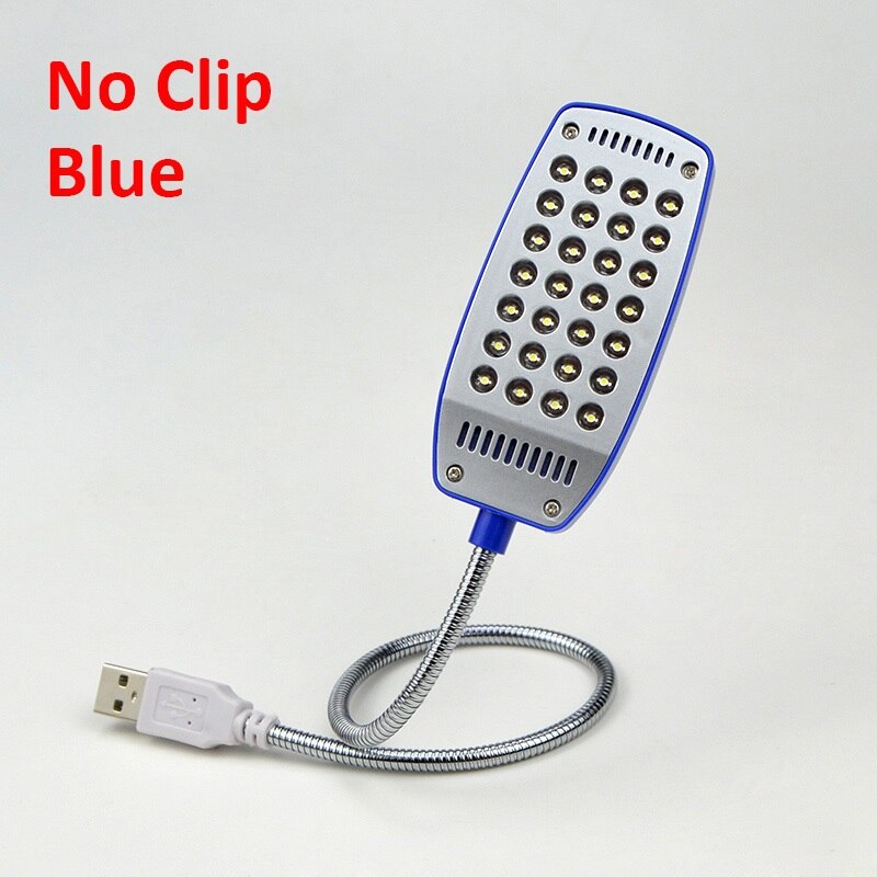 LED Desk Lamps USB Cable Powered Table Lamp Bendable LED Light lampka biurkowa kids lampe de bureau bedroom lighting: No Clip Blue