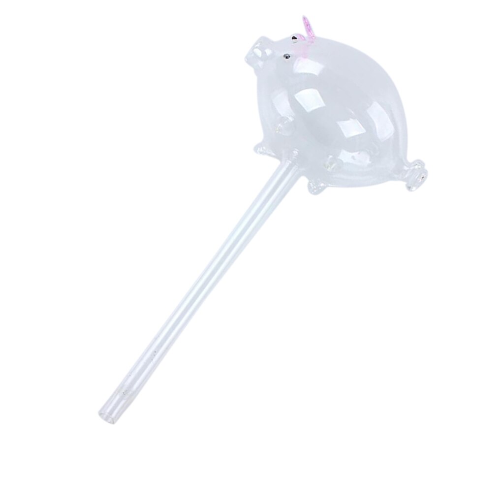 Waterer Self Watering Globes,Pig Shaped Mini Durable Glass Watering Bulbs