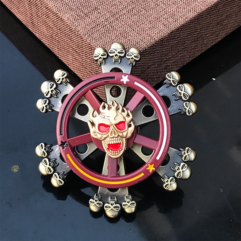 Double Layer Fidget Spinner Colorful Metal Rudder Gear Wheels Hand Spinner Fidget Spinner For Stress Relief Gyro Toys