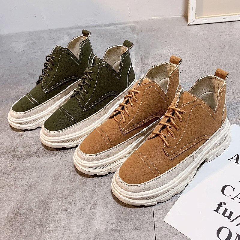 COOTELILI bottines cuir daim femme bottines femme bottines chaussures femme décontractées 4CM hauteur de talon baskets femme