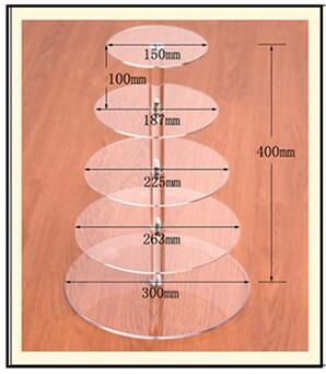 3/4/5/6/7 Tier Acrylic Wedding Cake Stand Crystal Cup Cake Display Shelf Cupcake Holder Plate Birthday Party Decoration Stands: 5 Layers