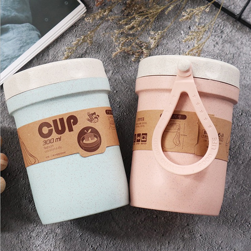 300ml Soup Box Sealed Leakproof Kids Lunchbox Eco-Friendly Round Food Container Meal Prep Bento Box Microwavable Lunch Box