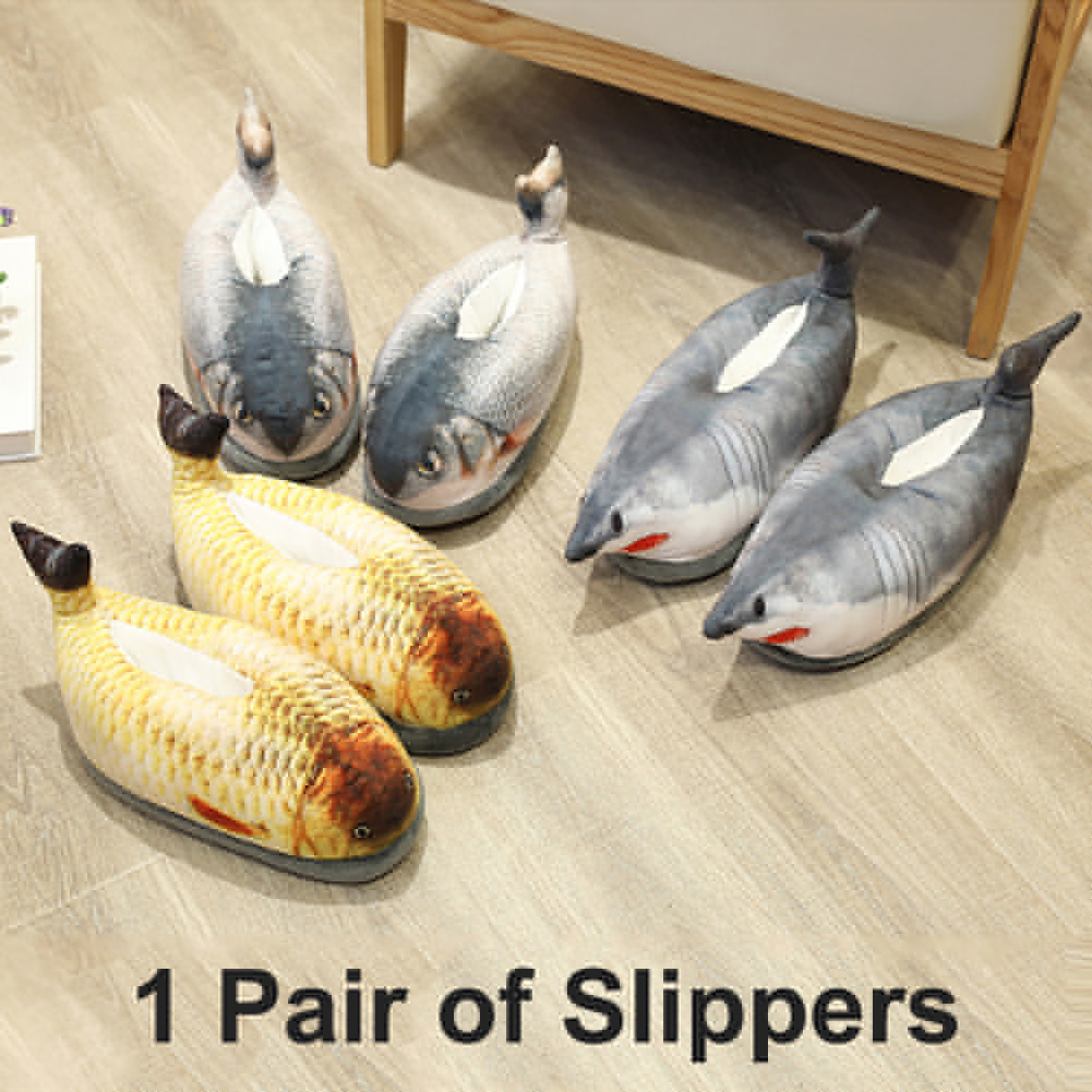 Zapatillas de deporte de otoño e invierno, zapatillas para niños con forma de pez gato de dibujos animados, zapatos cálidos antideslizantes para el hogar, zapatillas suaves para uso en interiores