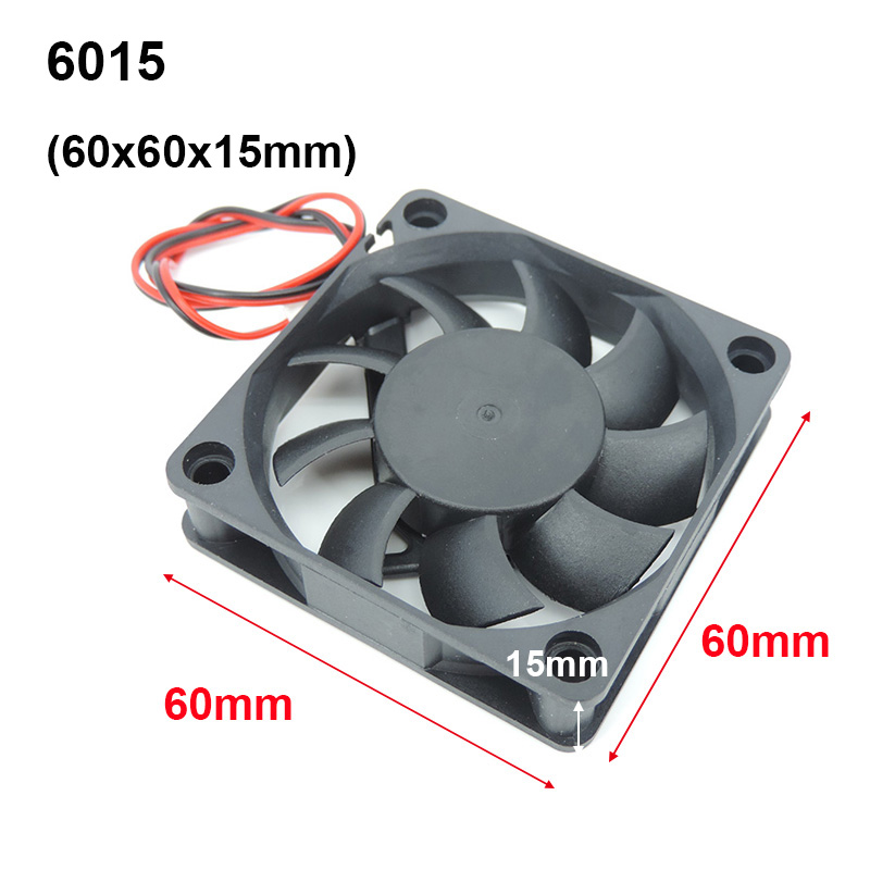 4010 12025 8010 30mm dc 5V 12V 24V ventilador de refrigeración caja de Motor sin escobillas silencioso 40MM 50MM 60MM 70MM 80MM 90MM 120MM para impresión 3D 2PIN: Azul / Paquete 1