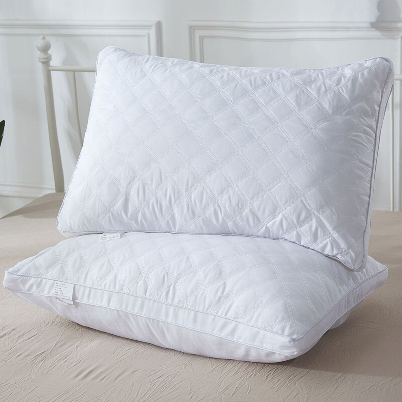 Superjoustava niskatyyny, valkoinen pehmeä höyhenkangastyyny, unityyny hotellikäyttöön ja kodintarvikkeiden sänkyyn