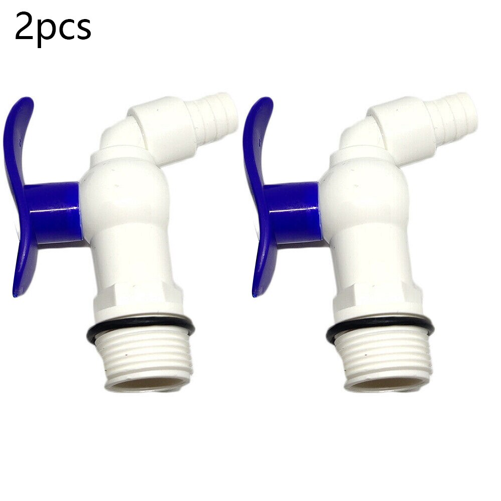 1/2PC Water Storage Tank/water Butt Outlet Tap,3/4\" Bsp Thread 3/4\"BSPM INLET (25mm External Diameter Of The Inlet Thread): 2pc