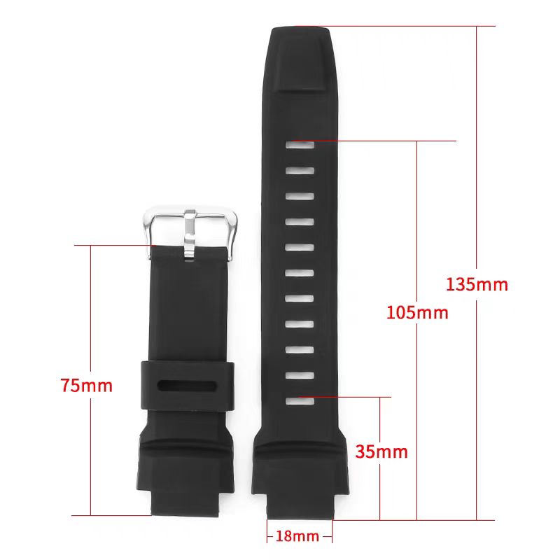 20mm Silicone Watch Strap for Casio Bracelet Calculator Digital Watch Band W- 720 W-722 W-741 WL-100 CA-53W CA53 CA 53 CA-61