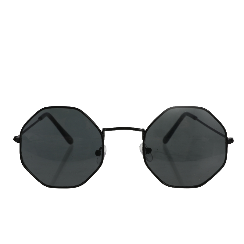 Vintage unisex retro polygon solbriller kvindelige metalramme briller briller 4 stilarter højde