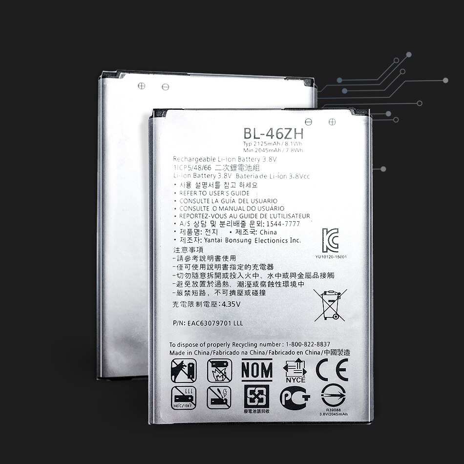 Batterie Für LG Leon Tribut 1 2 5/K4 K7 K8 K10 K20 K30 Plus / V10 V20 V30 v40 V50 ThinQ LS675 D213 H340 L33 X210 BL-46ZH