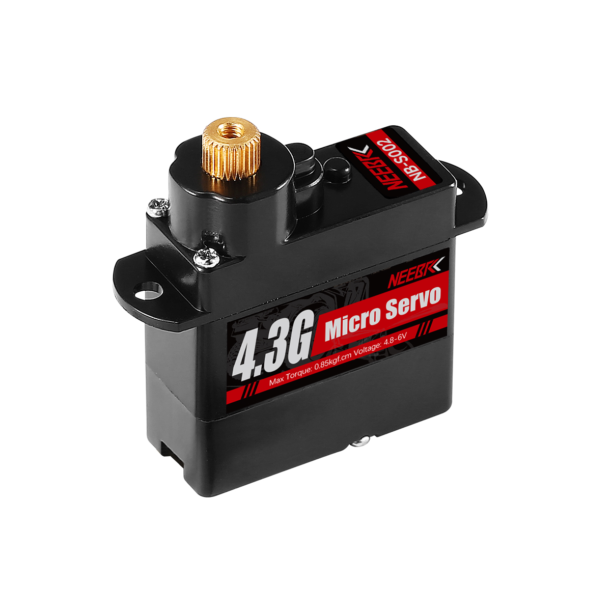 NEEBRC 2g 4,3g 5g 8g 12g Mini engranaje de plástico/Metal Servo Digital Motor impermeable para coche RC avión de ala fija helicóptero Robot juguete: Borgoña