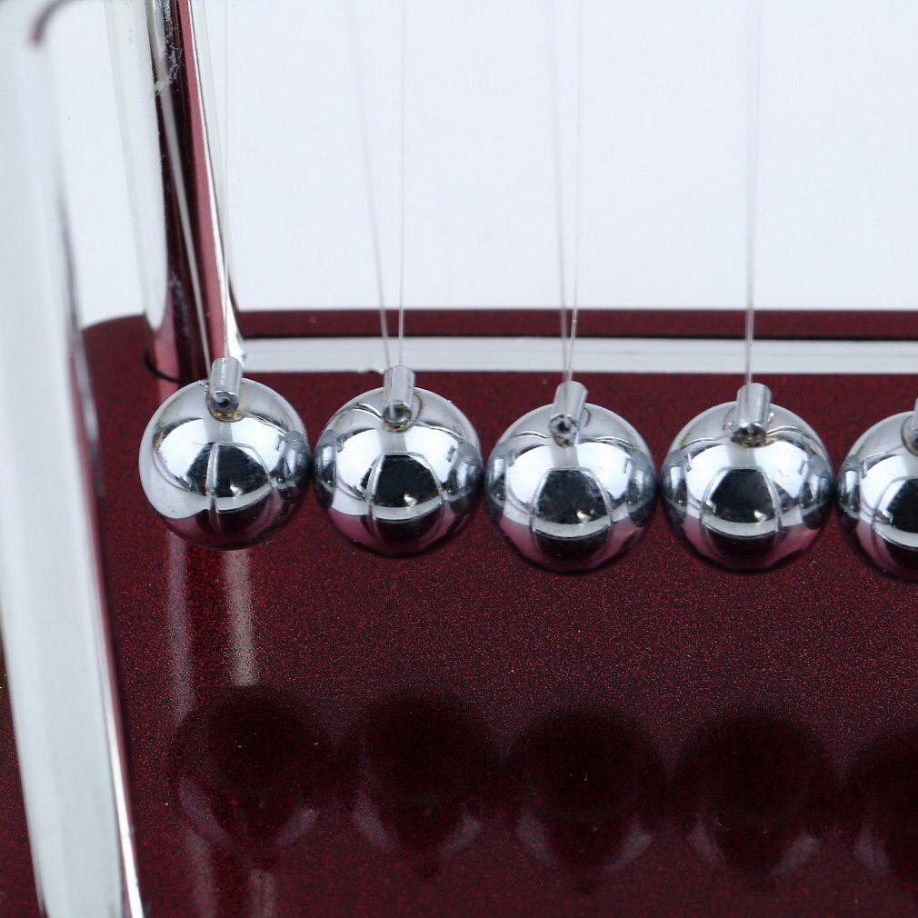 Newton Cradle Balance Staal Ballen School Vroegschoolse Onderwijs Onderwijs Levert Natuurkunde Science Pendulum Desk Toy