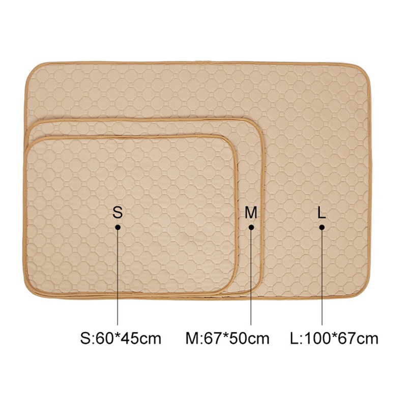 Waterproof Large Dog Bed Washable Dog Pet Diaper Mat Urine Absorbent Dog Diaper Reusable Dog Car Seat Cover Dog Cage Mat Pet Bed