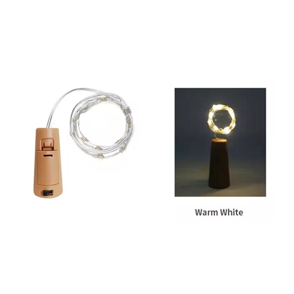 Bar LED wein flasche kork Schnur lichter dekoration girlande wein flasche Gebühr lichter Weihnachten kupfer draht Schnur lichter: Blau / 350W