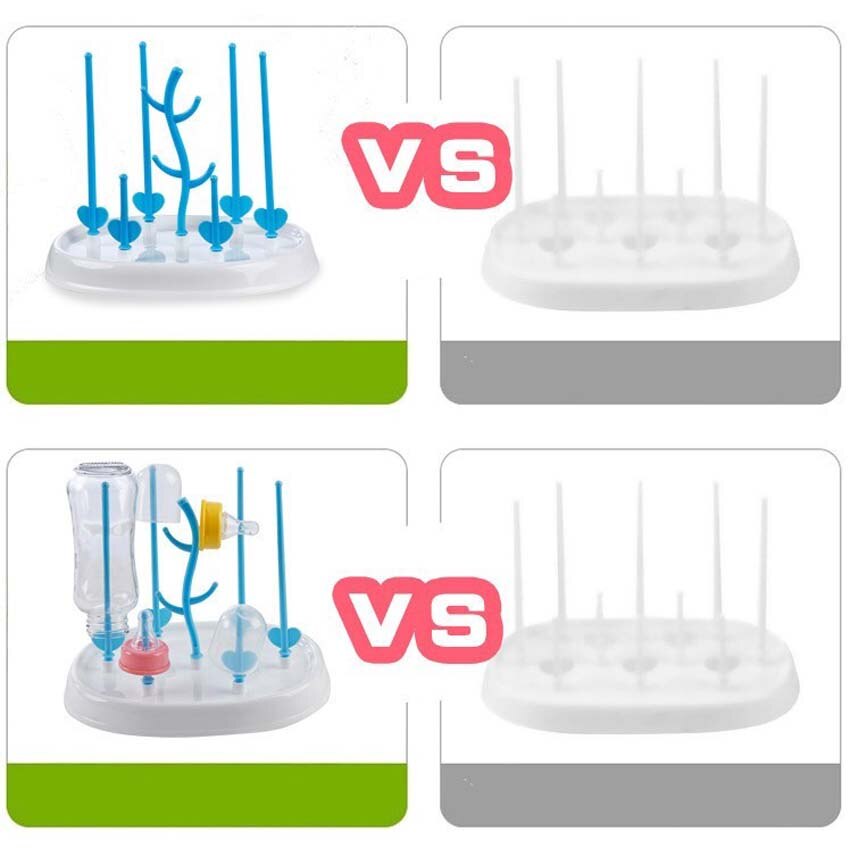 Abnehmbare Fütterung Trocknen Gestelle Baum bilden Baby Flasche Aufhänger Regal Gestell für Schnuller Nippel Tasse Halfter Lagerung Nippel Regal