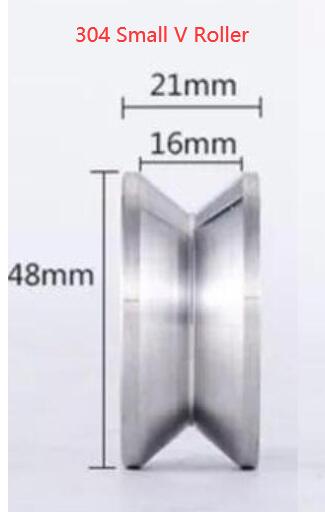 U V H Small GATE SLIDING ROLLER HEAVY DUTY BEARING WHEEL: 304 S V Roller