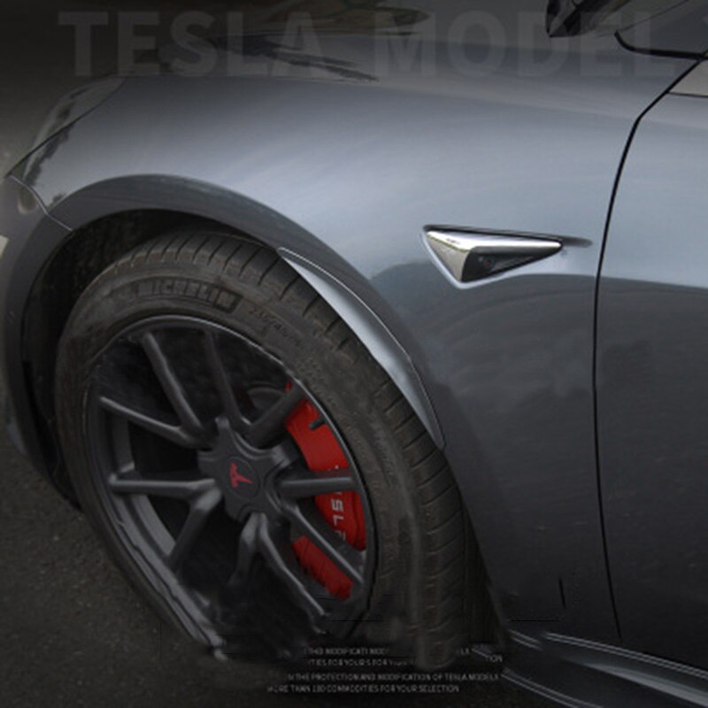4Pcs/Set Mud Flaps Flexible Car Off-road Fender Flare Wheel Arch Protector For Tesla Model 3 Accessories