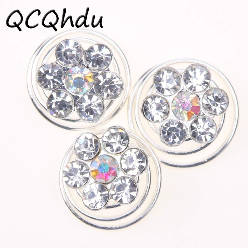 12PCS Della Signora Sposa Tornante Europeo di Design Floreale Fiori di Strass Spirale Forcelle Decorazione Dei Monili Dei Capelli