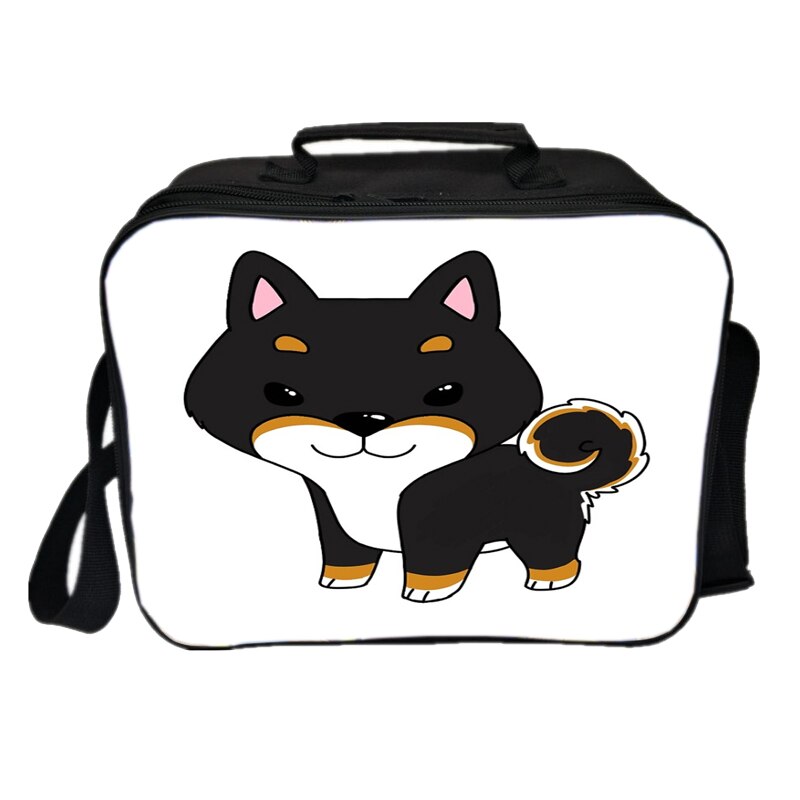 Kawaii Cute Shiba Inu Lunch Bag Picnic Insulation Bag Men Women Boys Girls Tote Cooler Beautiful Portable Lunch Box: 1