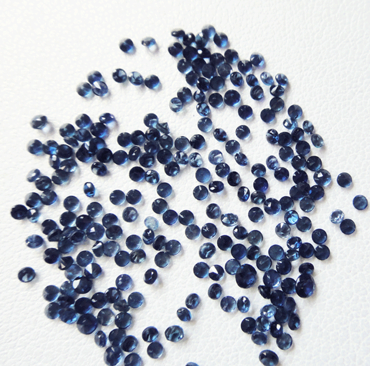 Natural Sapphire loose beads for jewelry making round cut,bright and clean DYI mian stone