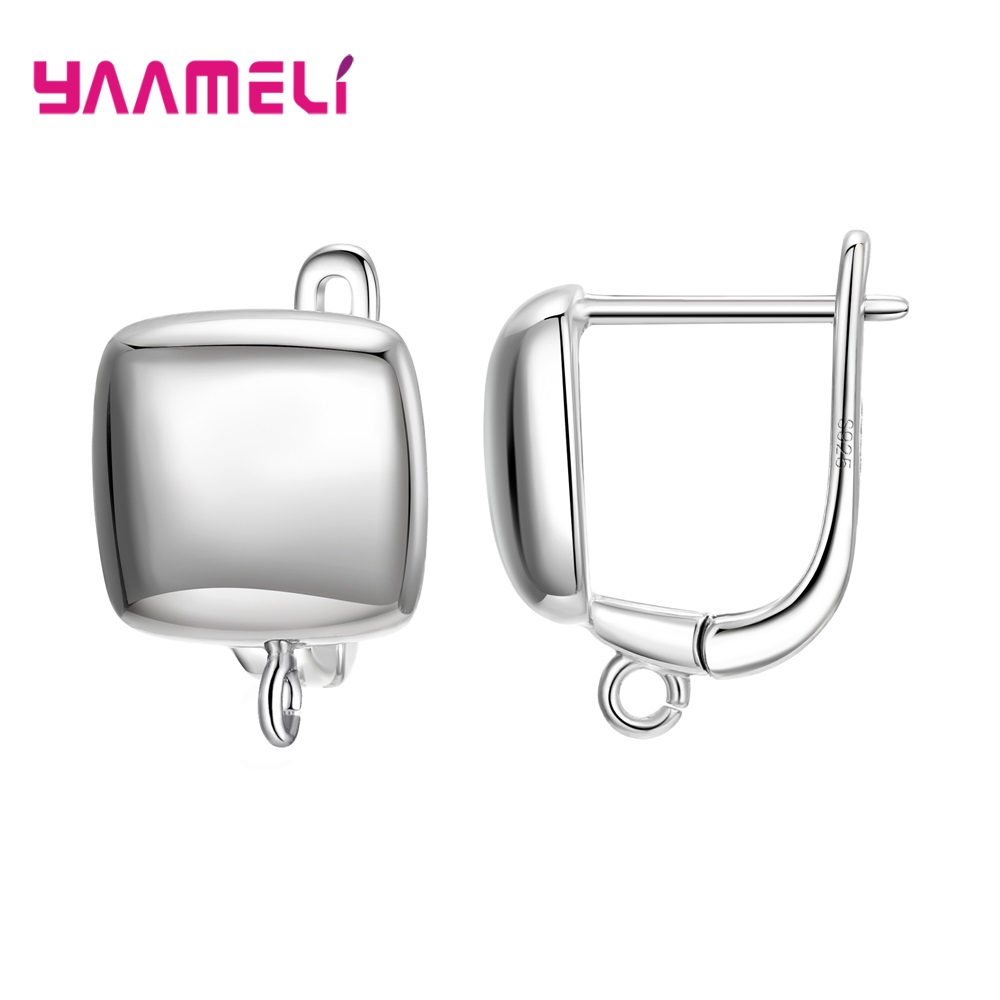 S925 plata esterlina hallazgos pendientes Leverback Earwire accesorios componentes accesorios suministros hechos a mano