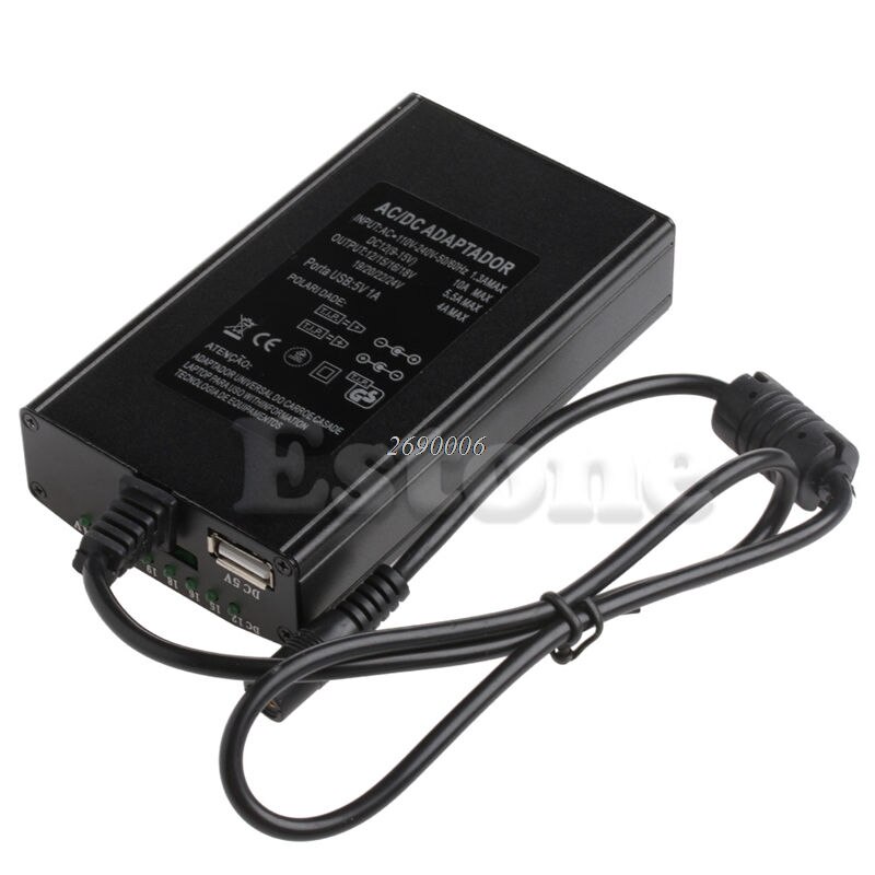 Voor Laptop In Auto Dc Lader Notebook Ac Adapter Voeding 100W Universele