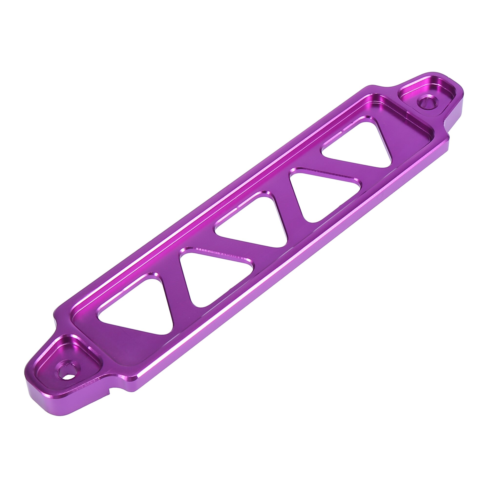 Soporte Universal para sujetar batería de coche, accesorio hueco de aleación de aluminio, 145mm, 190mm, color azul: 190mm Purple