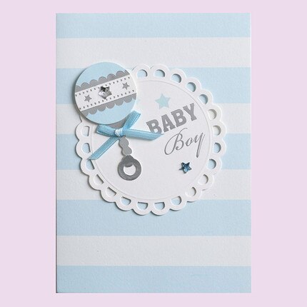Eno Groet Baby Kaarten 3D Papier Jongetje Meisje Handgemaakte Kaarten Leuke Baby Mini Cards