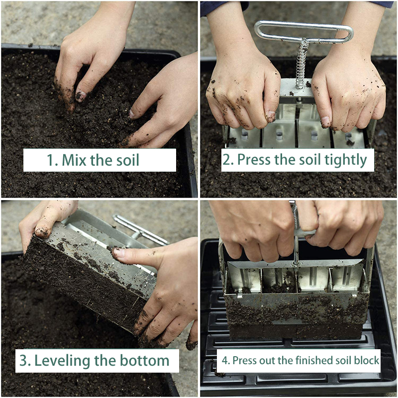 Handleiding Bodem Blok Machine, Zaad Planten Gereedschap, Tuingereedschap, Bonsai Gereedschap, Tuin En Moestuin, bodem Blokkers, Zaden