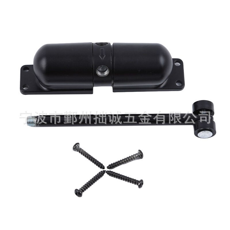 Surface Mounted Door Gate Closer Black Outdoor Spring Elastic Loaded Adjustable Door Closer MJ: black