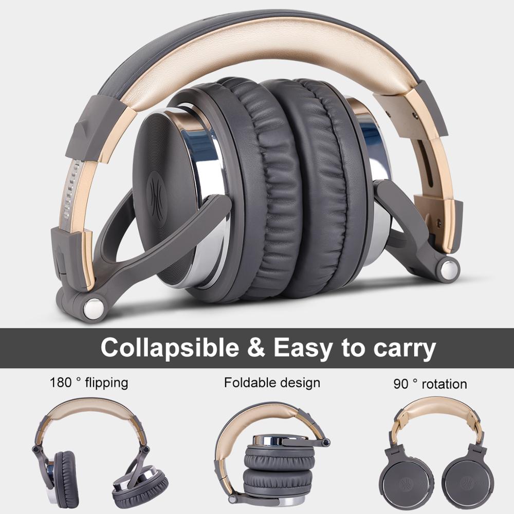 Oneodio Studio DJ Headphones With Microphone Over Ear Wired HiFi Monitoring Headset Foldable Gaming Earphone For PC