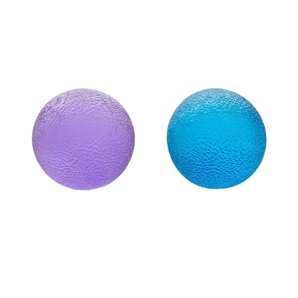 2pcs Hand Stress Balls Therapy Balls Squeeze Hand Grip Balls for Stress Relief Arthritis Pain Relief Strengthening Therapy (Blue