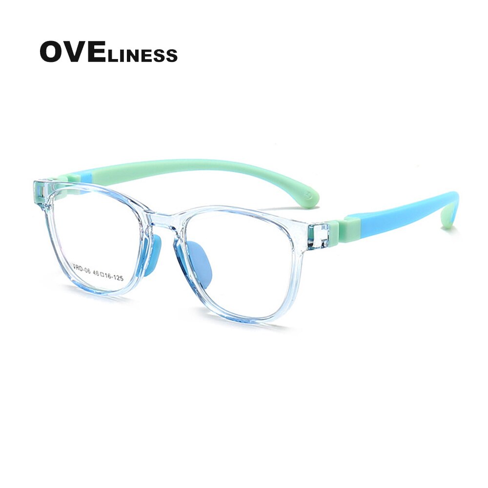 Optical Children eye Glasses Frame boy girl TR90 Myopia Prescription Glasses Protective Kids Glasses eyewear Eyeglasses frames: Khaki
