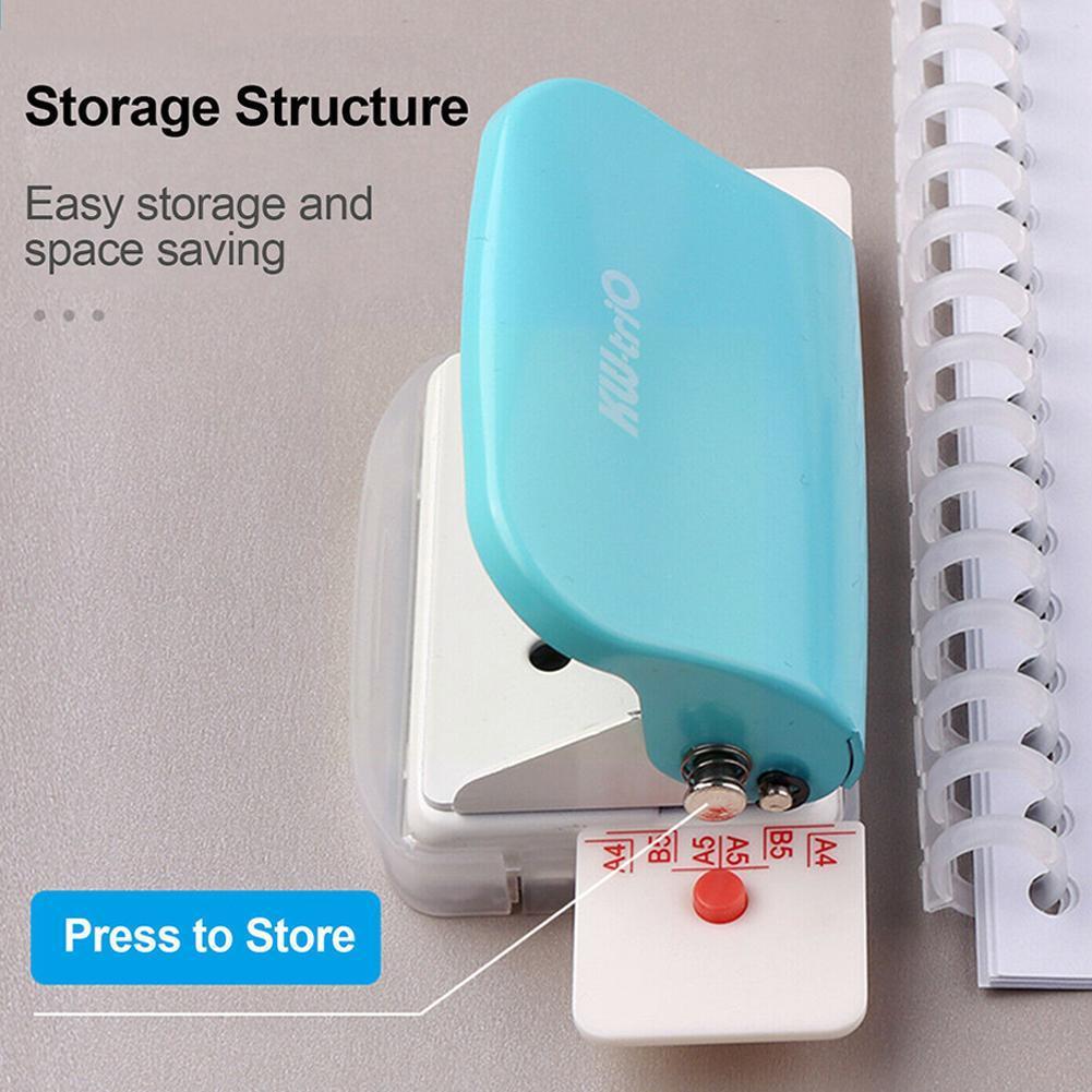 6 Holes Hole Puncher Diy A4 A5 B5 Loose Leaf Paper Hole Machine Binding Planner Scrapbooking Paper Standard Hole Punch Punc O1i7