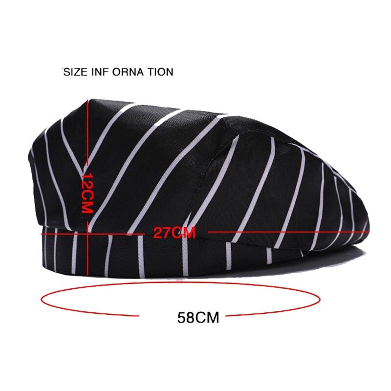 Delantal para Chef de cocina para hombre y mujer, vestido con boina, gorro de Chef, camarero, accesorio de cocina