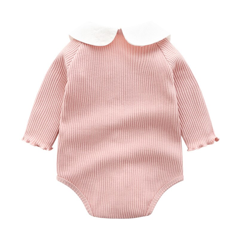 Baby tøj nyfødt baby pige tøj langærmet sød baby jumpsuit bomuld romper kravlende tøj baby pige jumpsuit