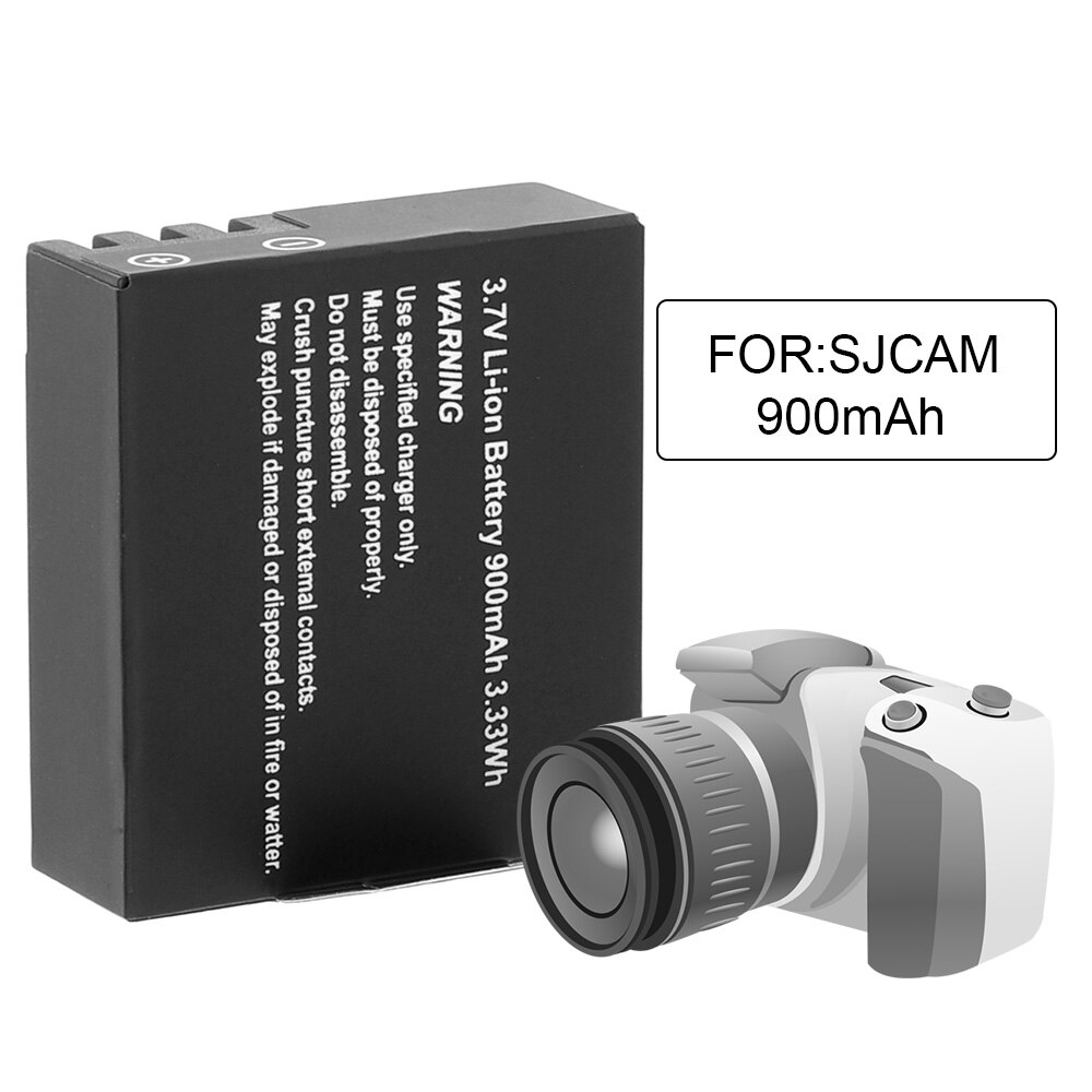 3.7V 900 Mah Oplaadbare Li-Ion Batterij Sjcam SJ4000 SJ5000 SJ6000 Bateria SJ7000 SJ8000 SJ9000 Sport Camera Dv Accessoires