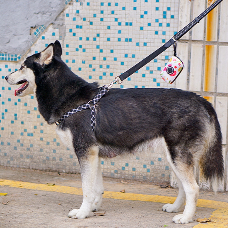 K5DC Hond Kak Afvalzak Dispenser Afval Tas Met Houder Carrier Superlight Tassen Past Elke Hond Leash Voor Honden Lopen