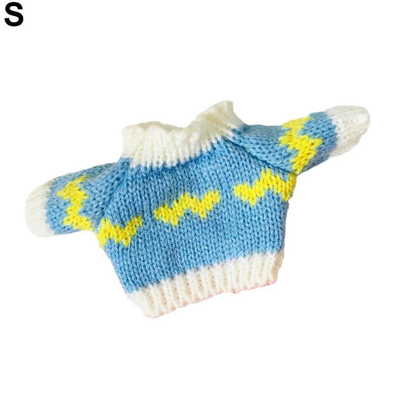1 sztuk 20cm pluszowe zabawki słodkie ubrania z miękkiej dzianiny sweter zima Vintage dzieci lalki zabawki urodziny prezenty świąteczne akcesoria
