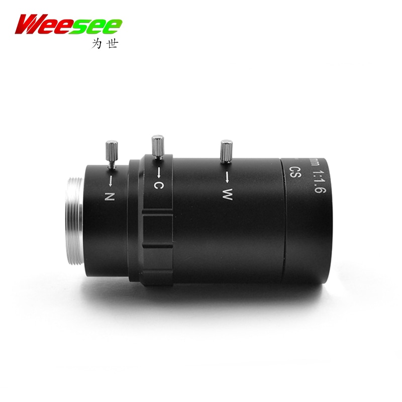 WS 5-100mm CS F1.6 Lens Varifocal zoom Manual Iris zoom lens for Security CCTV Camera