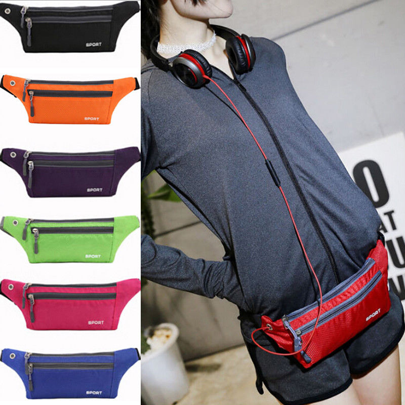 Brand Women Sports Running Belt Waist Pocket Bum Bags Cycling Jogging Travel Pack Wallet