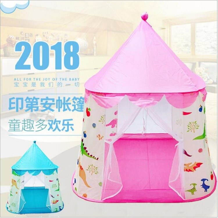 Umweltschutz Indische Dinosaurier Quaddel Schloss drinnen Prinzessin Spielzeug Spiel Haus freundlicher Baby Zelt Zelt für freundlicher