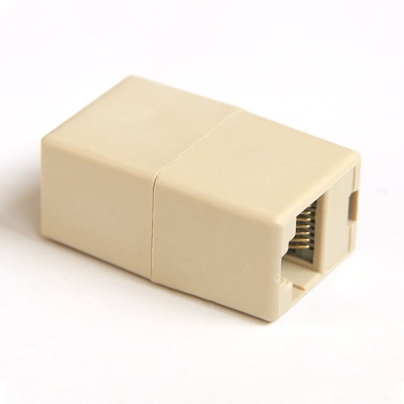 10 Pcs 8 Pin RJ45 Coupler Cable Joint Connector CAT5 Network Ethernet Wire Extension Direct Joiner