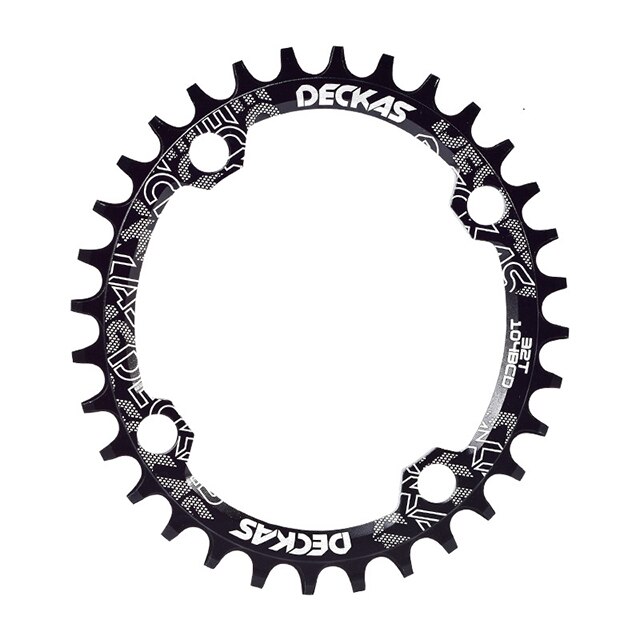 Plateau de pédalier ovale 104 BCD, étroit et large, pour vtt, 32 T 36T 38T 34 32 dents 104BCD: Black / 34T